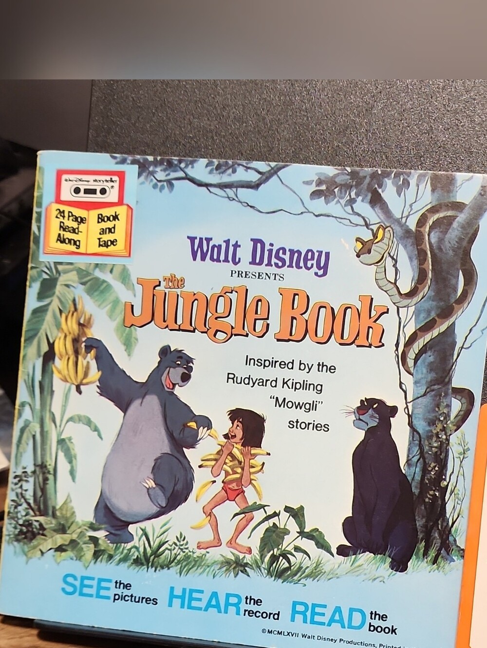 Disney The Jungle Book Kids Read-Along Book and Tape - Blue